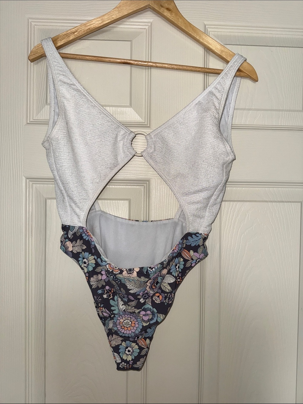 Reef White Top Floral One-Piece Swimsuit